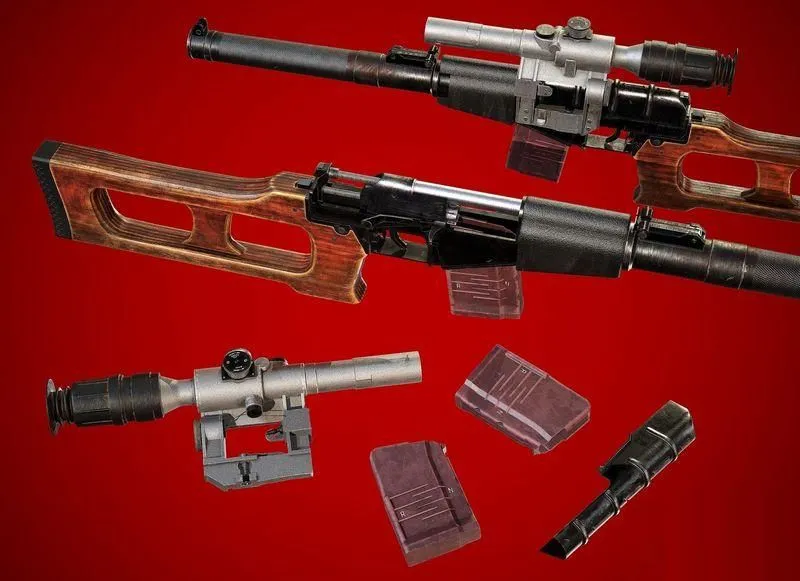 PBR Game 3D Models – VSS Vintorez special sniper rifle