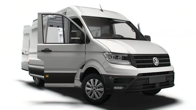 PBR Game 3D Models – VW Crafter Panel Van L2H2 HQ Interior 2023