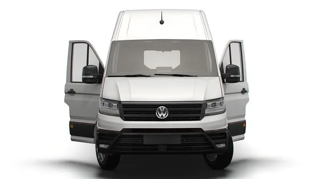 PBR Game 3D Models – VW Crafter Panel Van L3H3 HQ Interior 2023