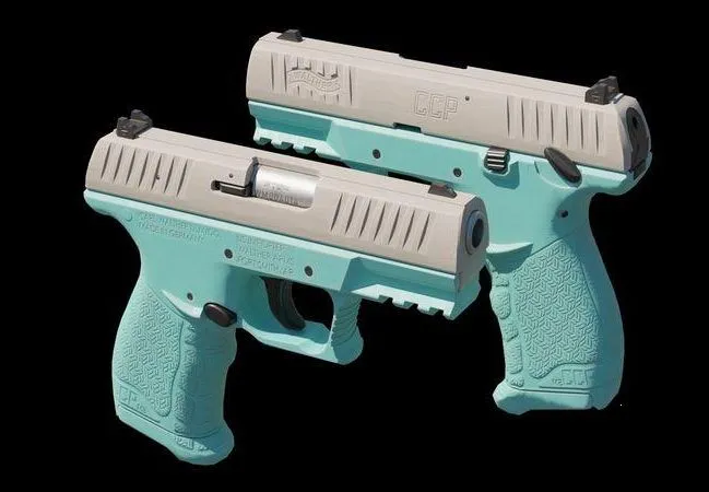 PBR Game 3D Models – Walther CCP M2 380 Angle Blue