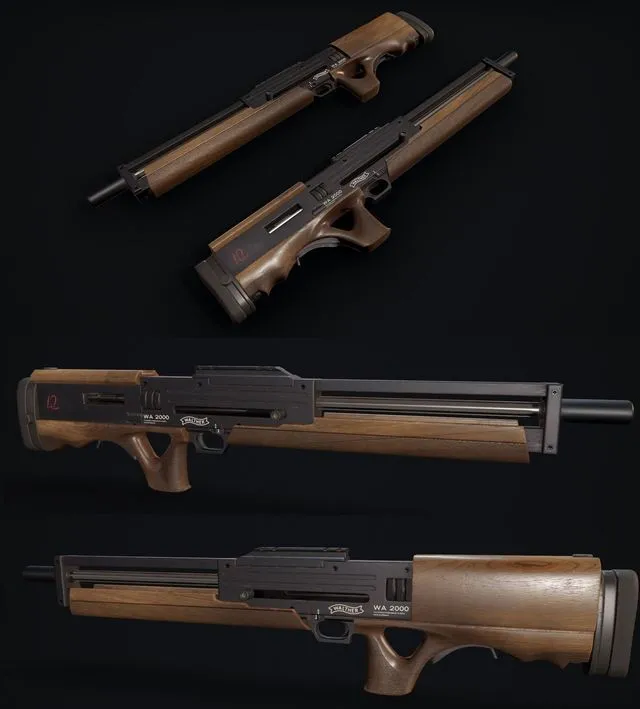 PBR Game 3D Models – Walther WA2000