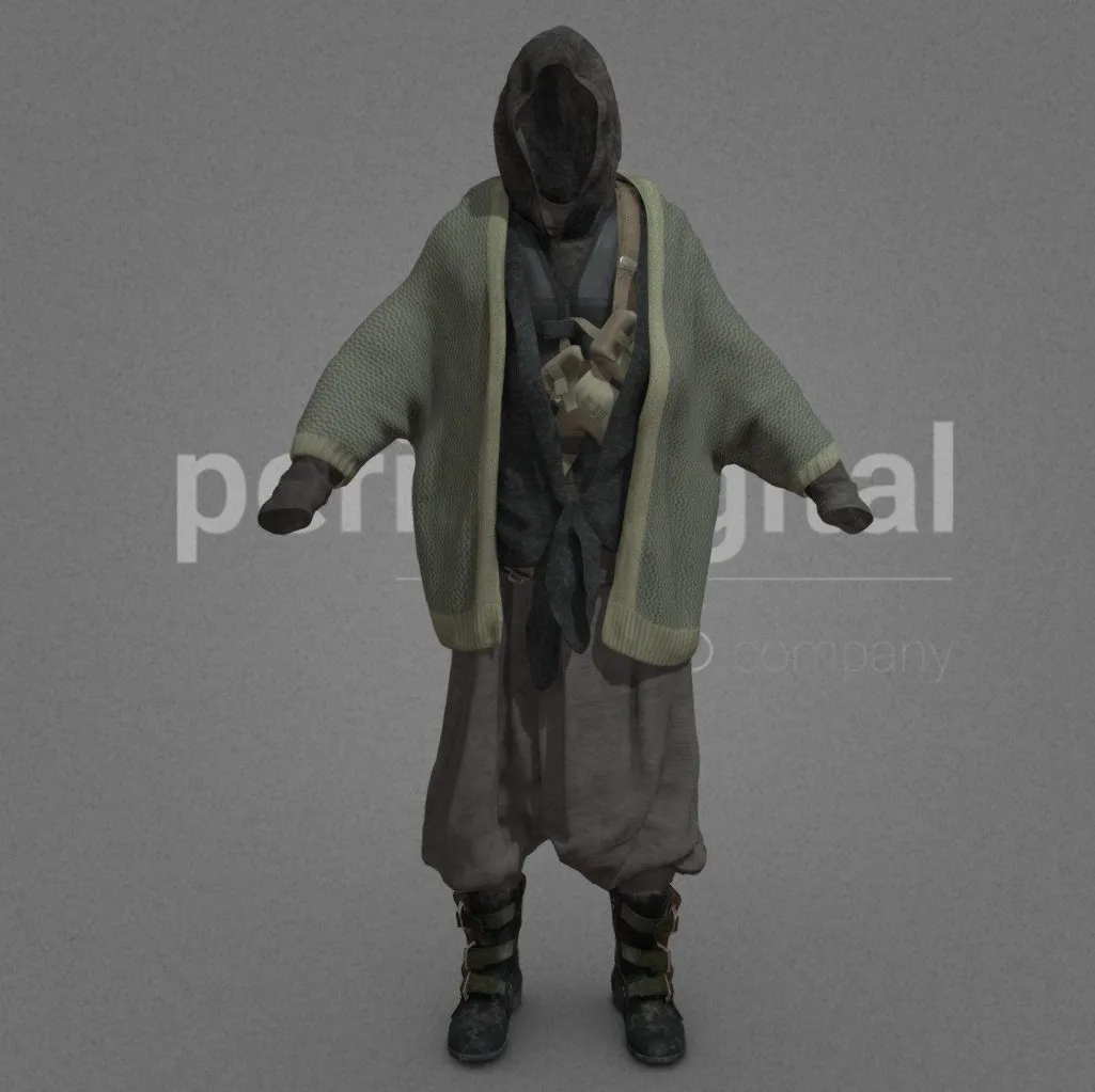 PBR Game 3D Models – Wasteland Series Model 10