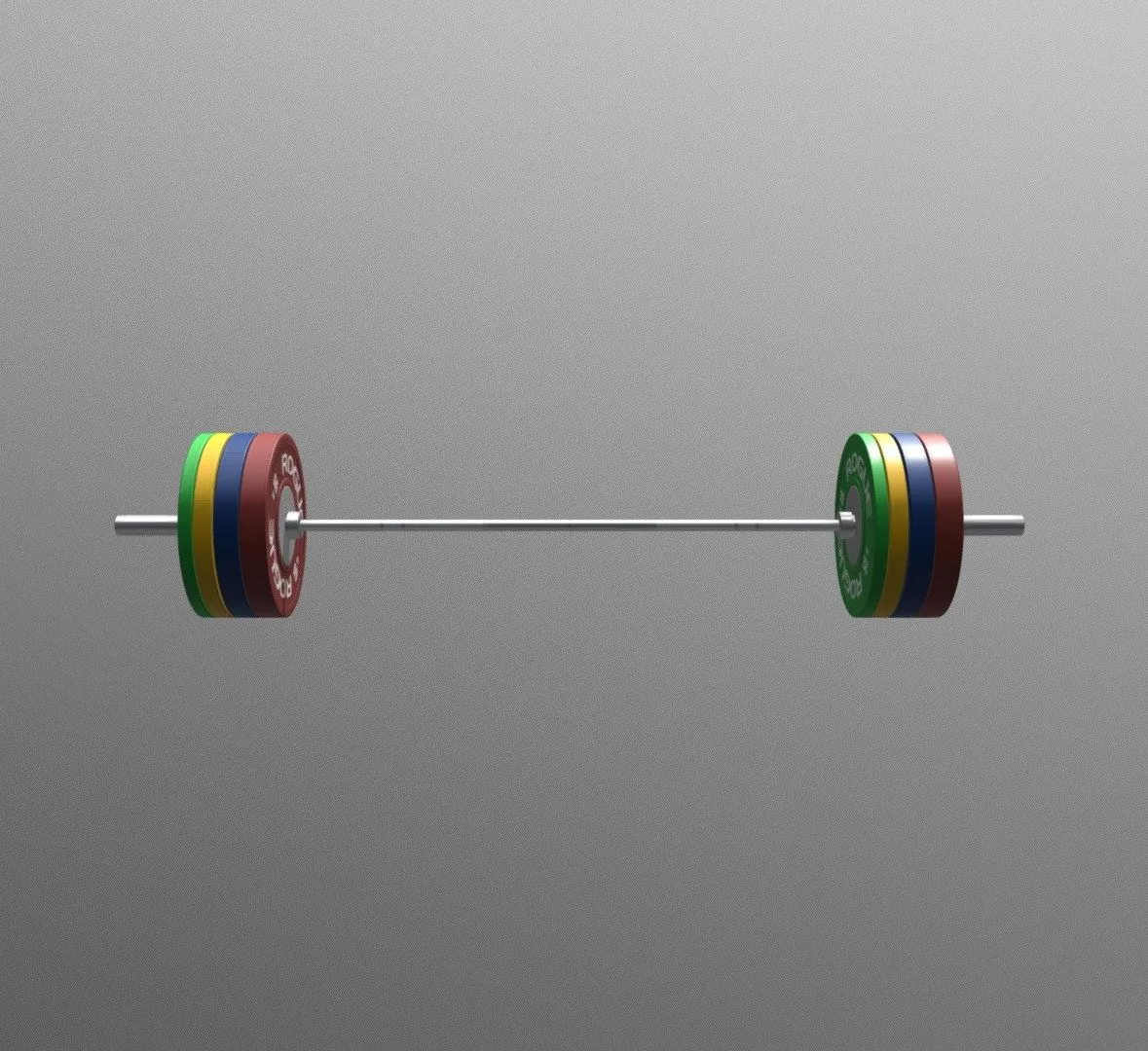 PBR Game 3D Models – Weightlifting Barbell Crossfit