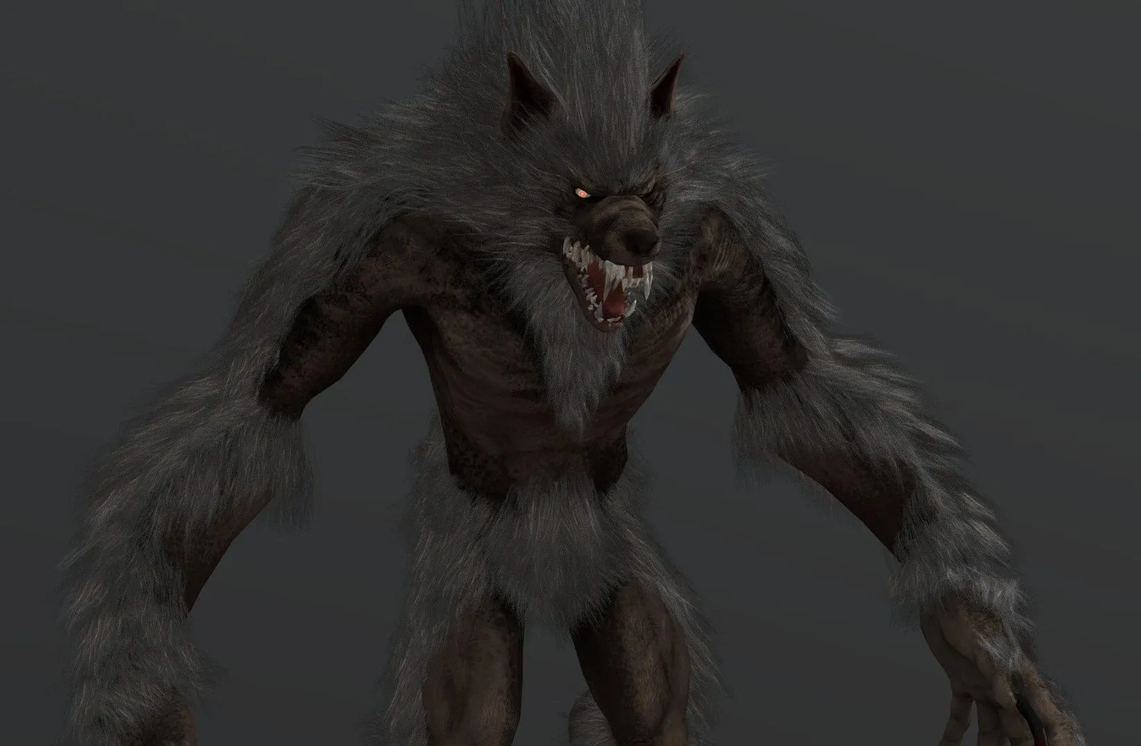 PBR Game 3D Models – Werewolf