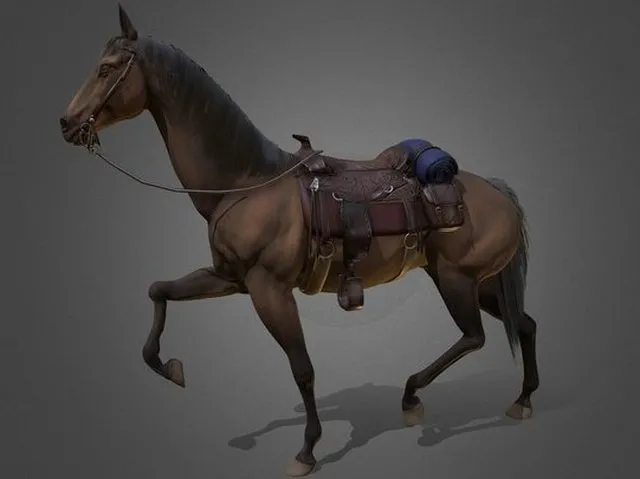 PBR Game 3D Models – Western Thoroughbred