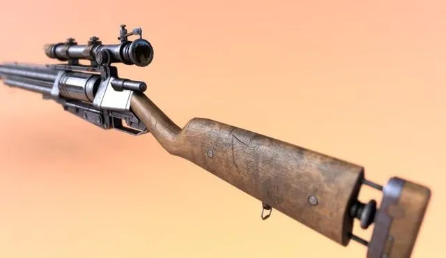 PBR Game 3D Models – Wild West Rifle