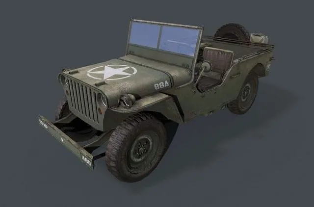 PBR Game 3D Models – Willys MB