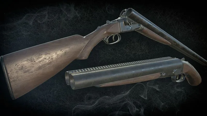 PBR Game 3D Models – Winchester Model 21 including a short version