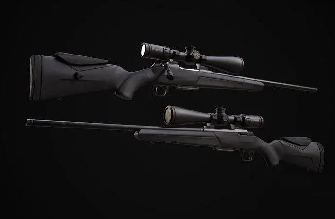 PBR Game 3D Models – Winchester XPR Varmint