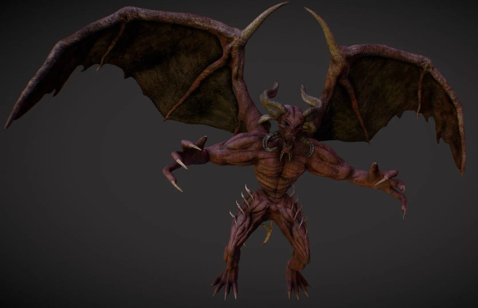 PBR Game 3D Models – Winged Demon