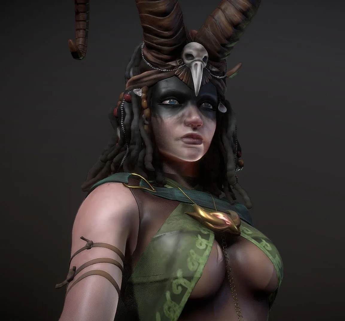 PBR Game 3D Models – Witch