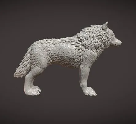 PBR Game 3D Models – Wolf II Ix
