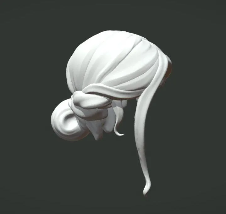 PBR Game 3D Models – Woman Hair Style
