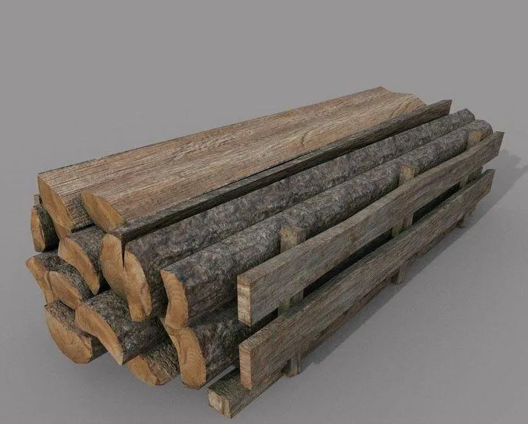 PBR Game 3D Models – Wood logs B