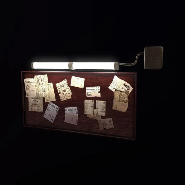 PBR Game 3D Models – Wooden board