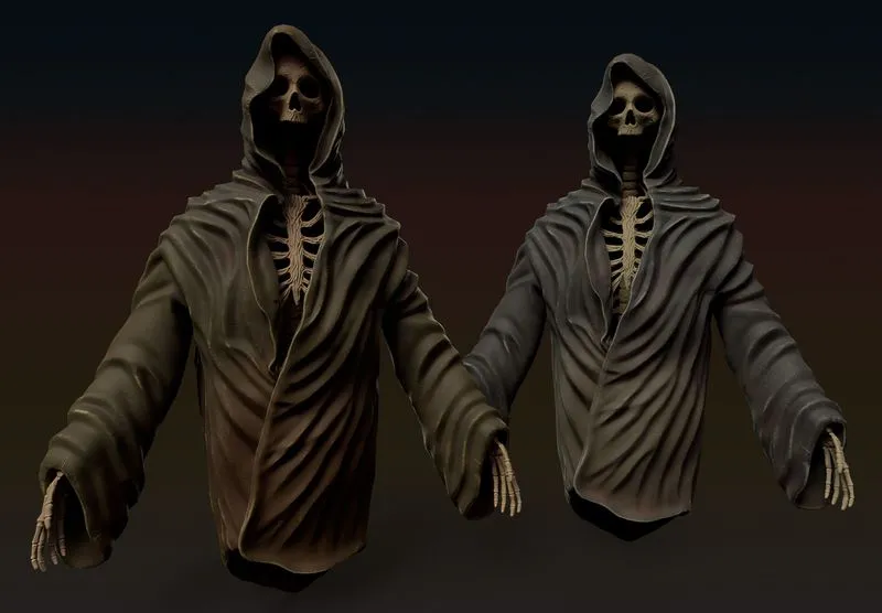 PBR Game 3D Models – Wraith Skeleton