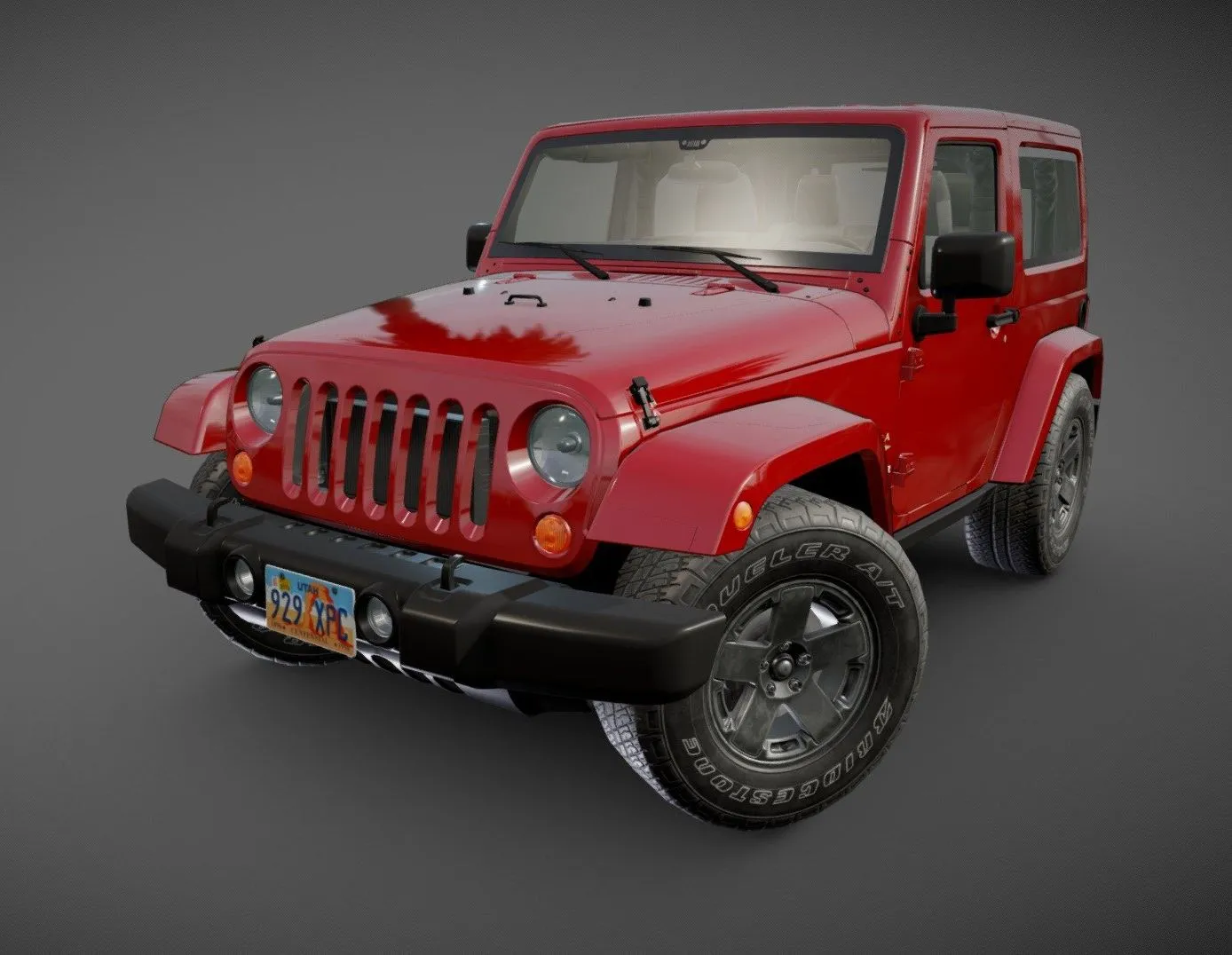 PBR Game 3D Models – Wrangler Sahara 2010