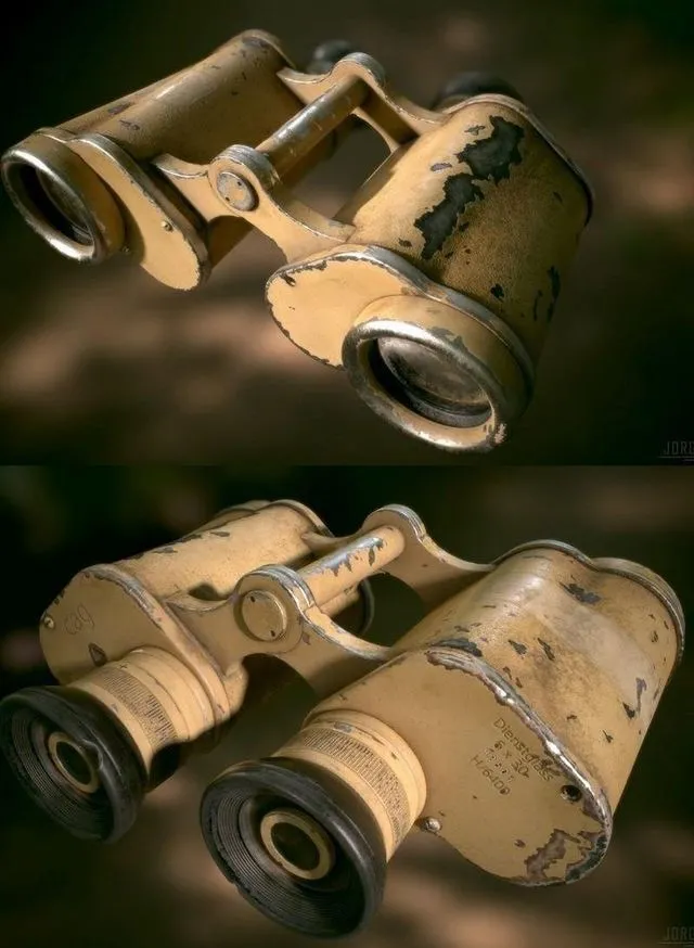 PBR Game 3D Models – WW2 German Military Afrika Corps Binoculars