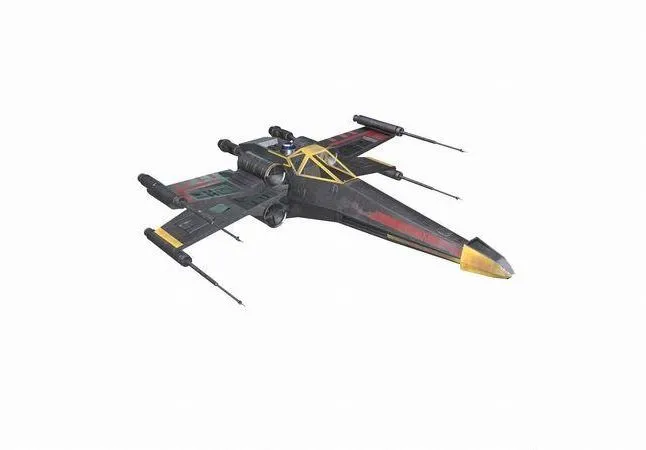PBR Game 3D Models – X-wing star wars force awakens fighter jet