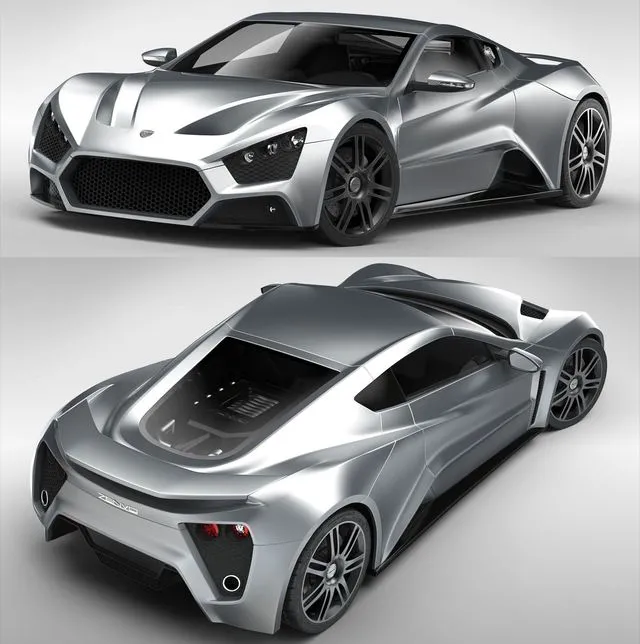 PBR Game 3D Models – Zenvo Automotive ST1