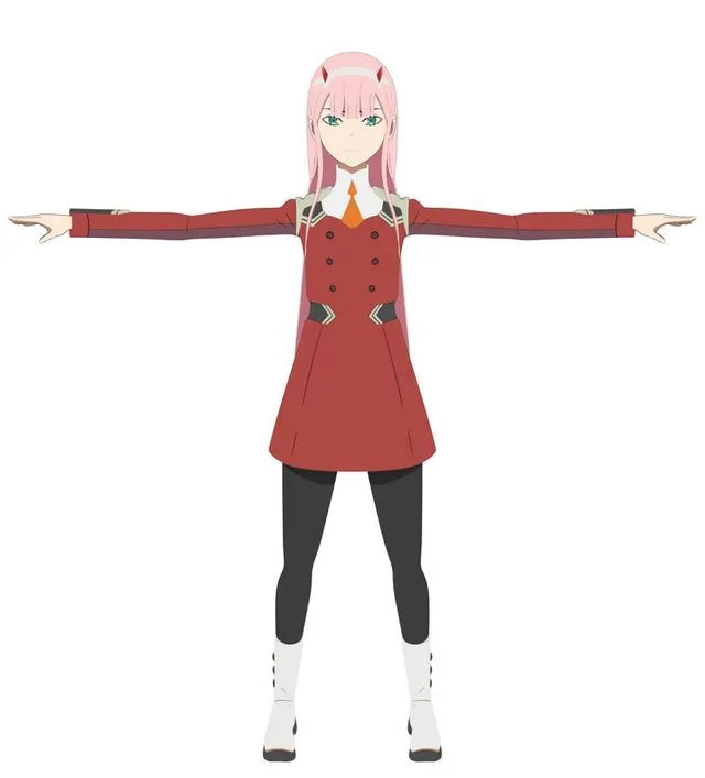 PBR Game 3D Models – Zero Two – DARLING in the FRANXX