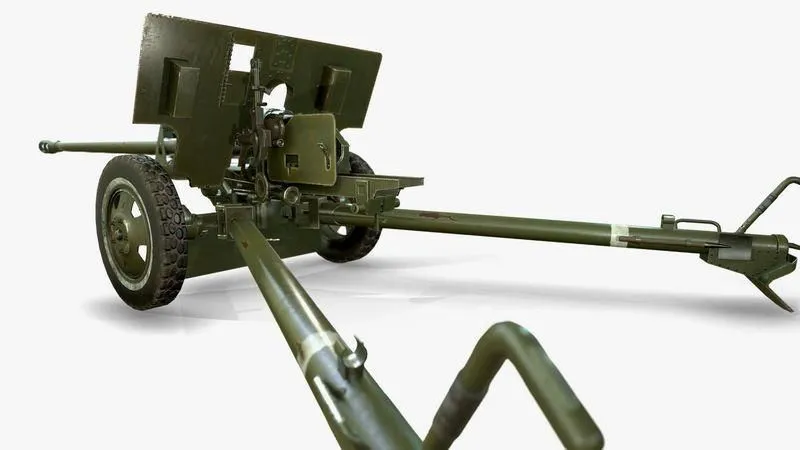 PBR Game 3D Models – ZiS 3 soviet anti-tank gun