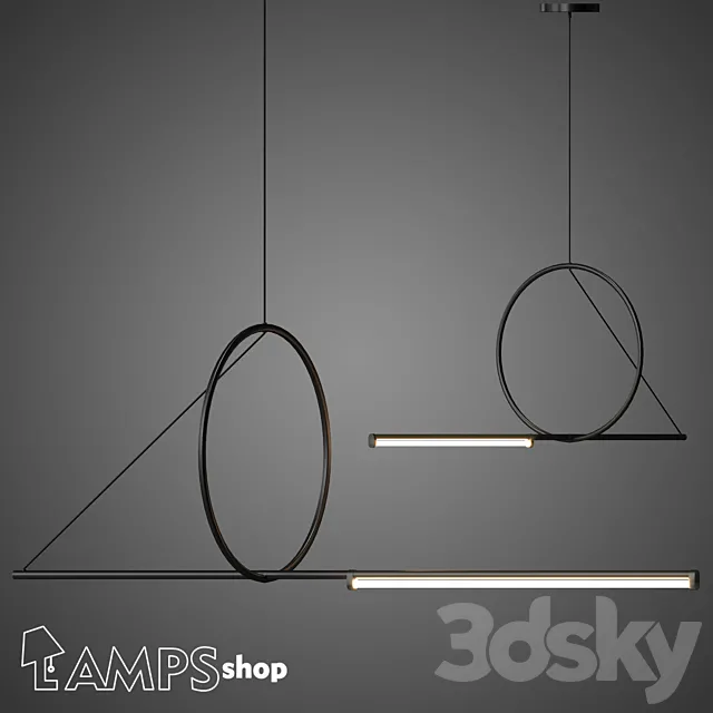 PDL2061 Chandelier art nordic 3DModel