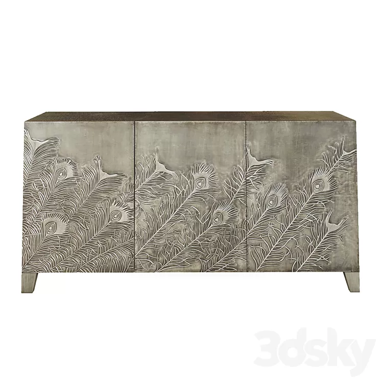Peacock Entertainment Console by Bernhardt. 3D Model