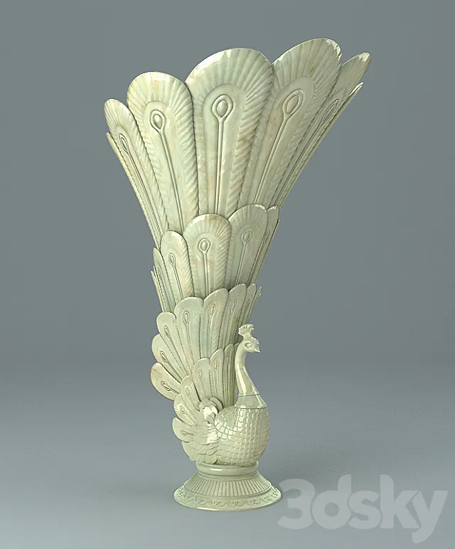 Peacock in the nest 3D Model