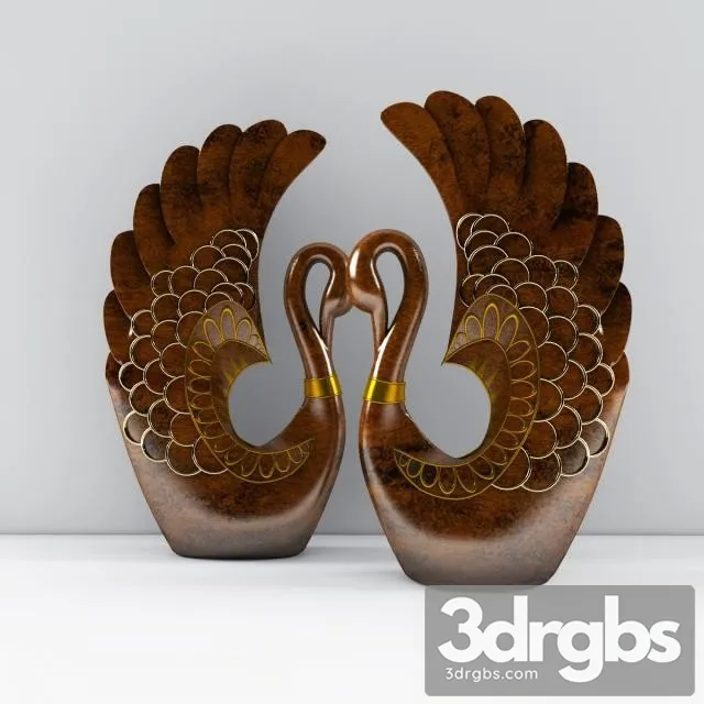 Peacock Sculpture 3D Model Download