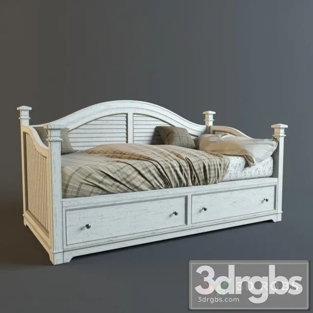 Pearl Day Bed 3D Model Download Pearl Day Bed 3D Model Download