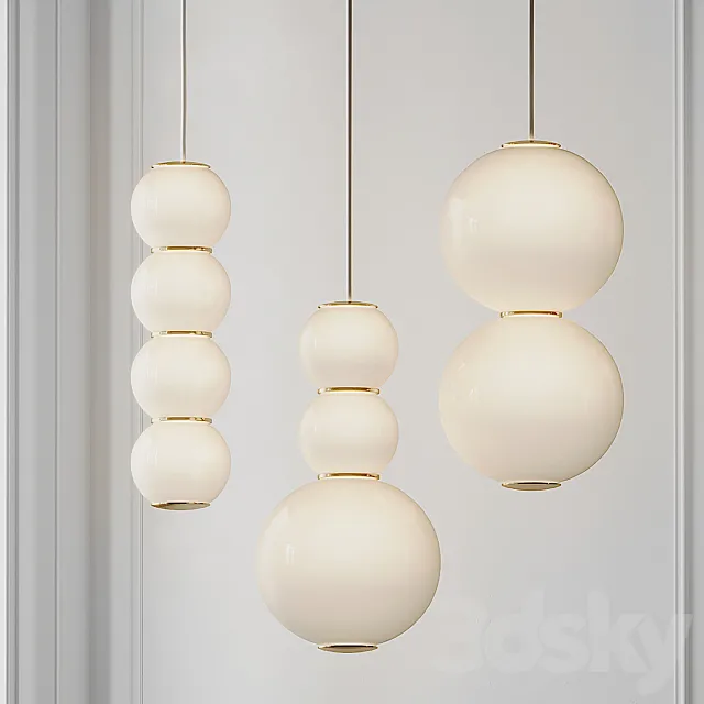PEARLS Pendant Light from Formagenda 3DModel PEARLS Pendant Light from Formagenda 3DModel