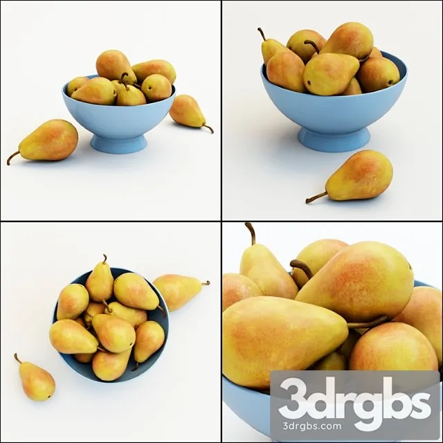 Pears in the vase 3D Model Download