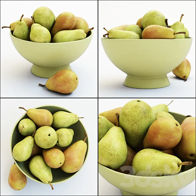 Pears in the vase 3D Model