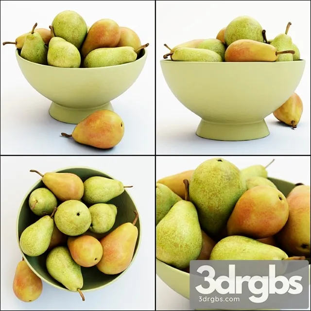 Pears in the vase_1 3D Model Download