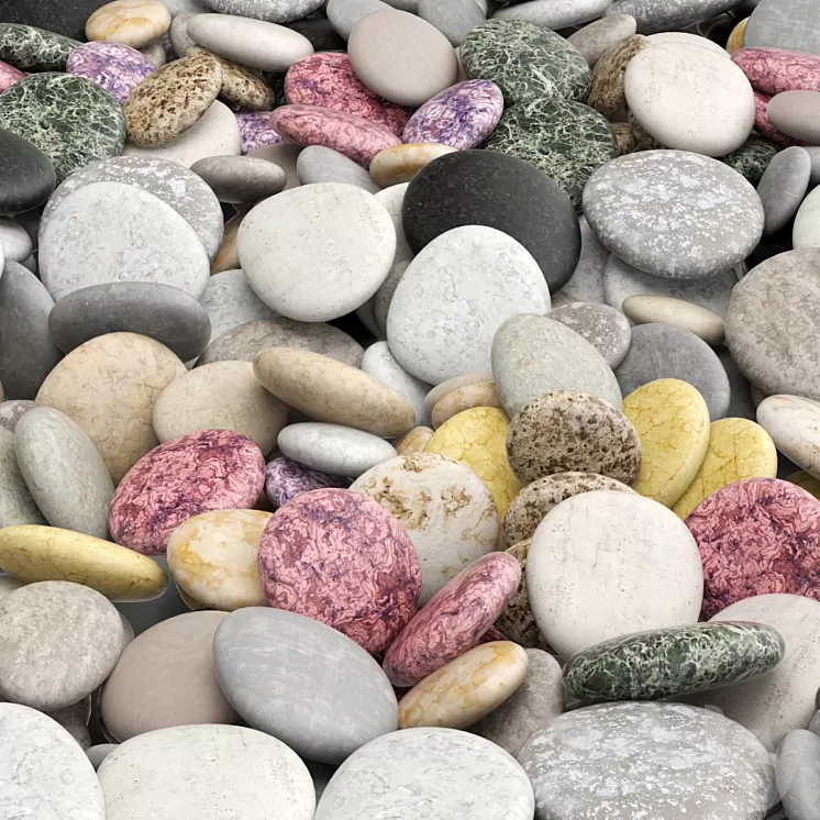 Pebble color 3D Model