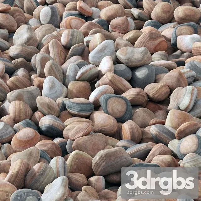Pebble Color Canyon River 3D Model Download