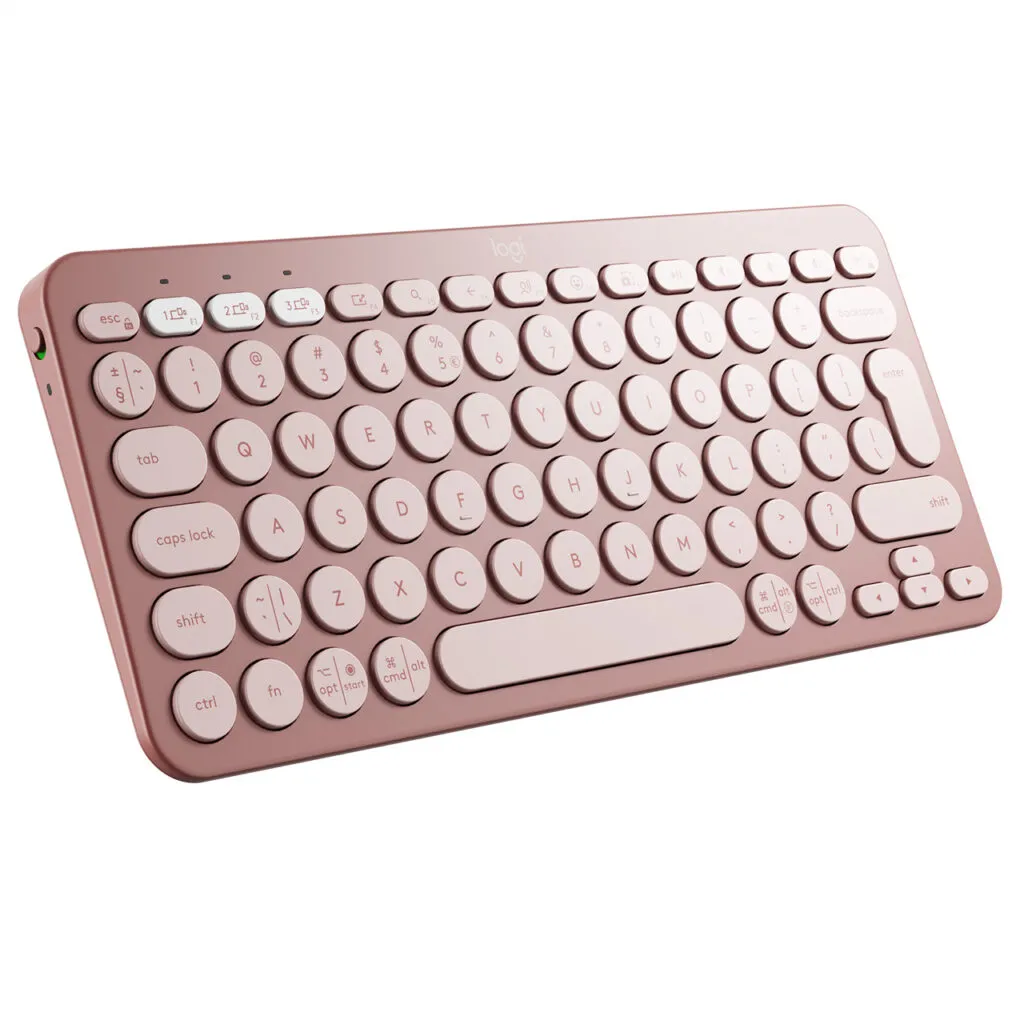 Pebble Keys 2 K380S Rose Keyboard by Logitech