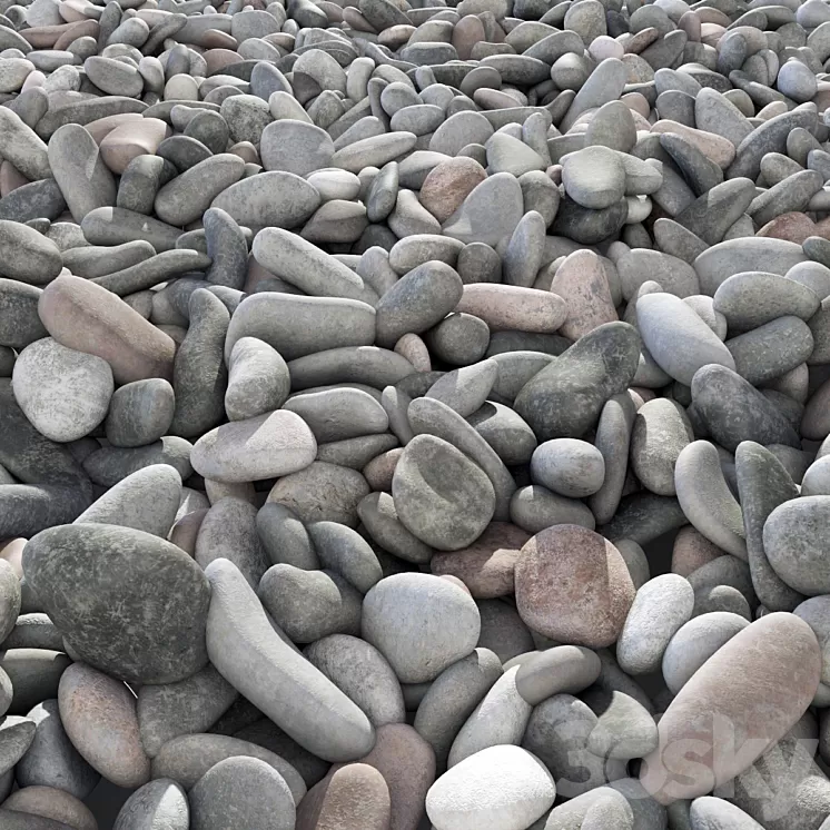 Pebble n8 low mix 3D Model