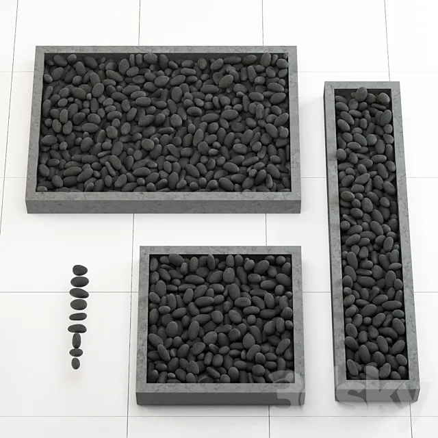 Pebble pedestal 3DModel Pebble pedestal 3DModel