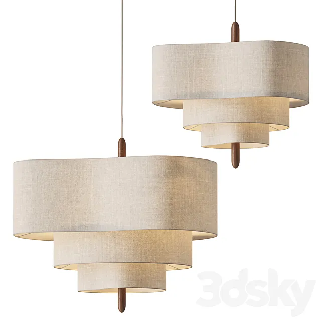 Pebble Pendant Light 3D Model