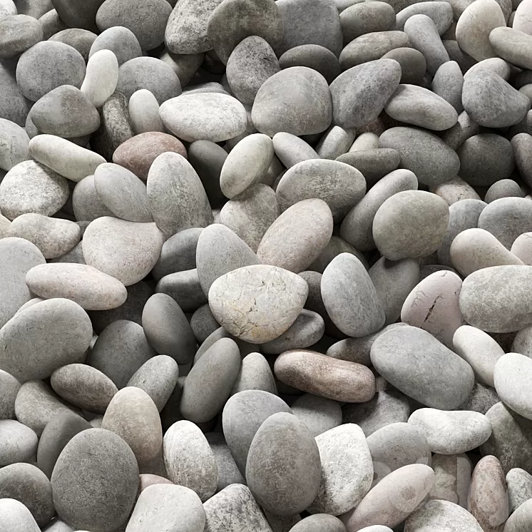 Pebble river low n6 / Pebble river small No. 6 3D Model