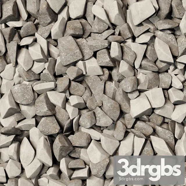 Pebble smooth splinter decor road n1 3D Model Download Pebble smooth splinter decor road n1 3D Model Download