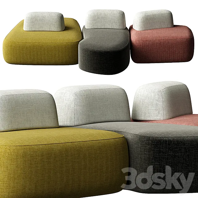Pebble sofa 3DModel Pebble sofa 3DModel