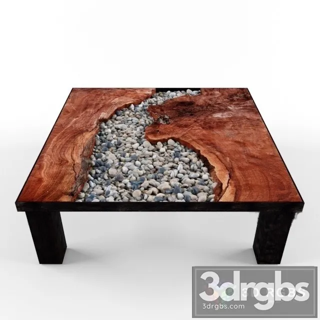 Pebble Wood Table 3D Model Download Pebble Wood Table 3D Model Download