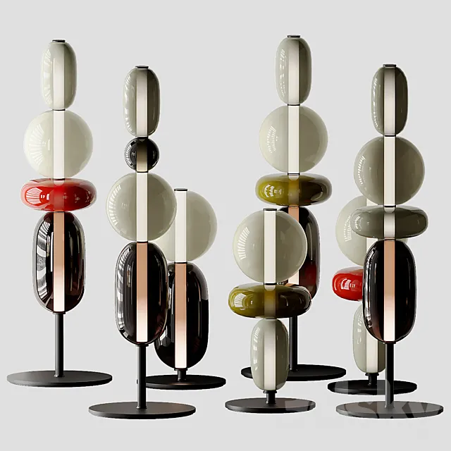 PEBBLES FLOOR LIGHT from Bomma 3D Model