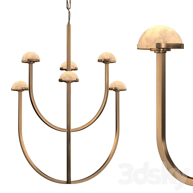 PEDRA ROUND CHANDELIER 32 3D Model PEDRA ROUND CHANDELIER 32 3D Model