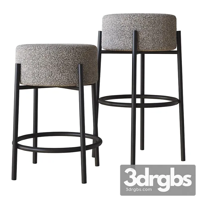 Peg upholstered bar stools cb2