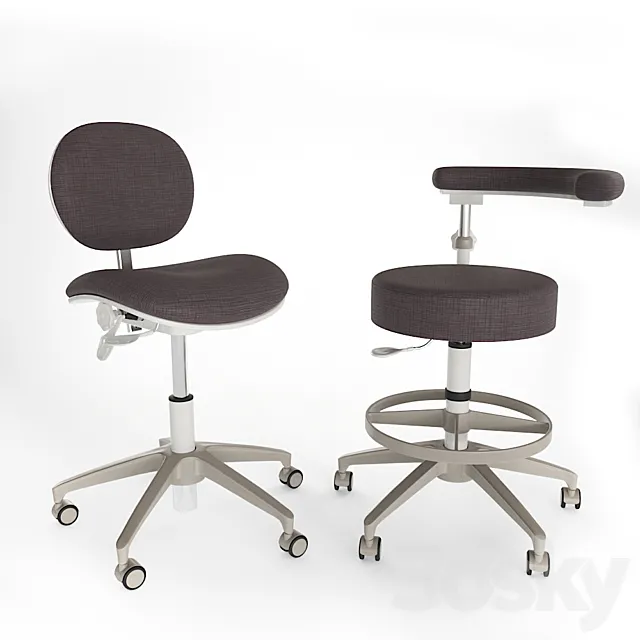 Pelton Crane dental stools 3D Model