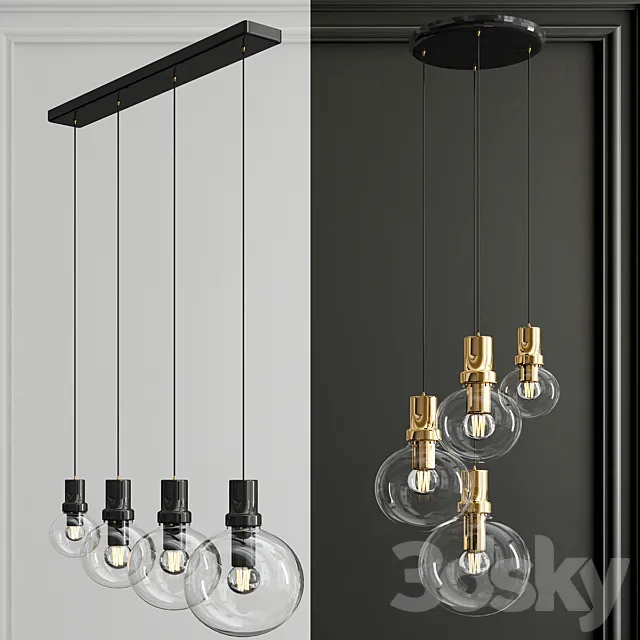 Penball pendant lights 3DModel Penball pendant lights 3DModel